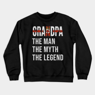 Grand Father Irish Grandpa The Man The Myth The Legend - Gift for Irish Dad With Roots From  Northern Ireland Crewneck Sweatshirt